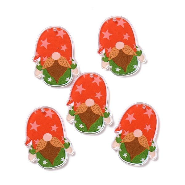 PandaHall Christmas Transparent Printed Acrylic Pendants, for Earrings Accessories, Gnome, Orange Red, 34.5x25x2.5mm, Hole: 1.6mm Acrylic...
PandaHall Christmas Transparent Printed Acrylic Pendants, for Earrings Accessories, Gnome, Orange Red, 34.5x25x2.5mm, Hole: 1.6mm Acrylic...