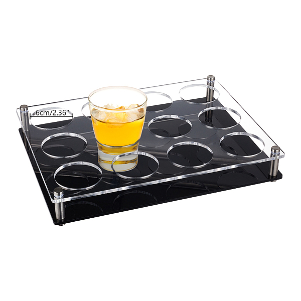 PandaHall 12 Holes Rectangle Acrylic Wine Glasses Display Stands, Whiskey Spirits Wine Glass Rack with 201 Stainless Steel Holder, for Bar..., Clear
PandaHall 12 Holes Rectangle Acrylic Wine Glasses Display Stands, Whiskey Spirits Wine Glass Rack with 201 Stainless Steel Holder, for Bar..., Clear