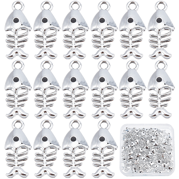 PandaHall SUNNYCLUE 80Pcs Alloy Pendants, with Black Enamel, Fishbone, Platinum, 18.5x8x3mm, Hole: 1.8mm Alloy+Enamel Fish Black
PandaHall SUNNYCLUE 80Pcs Alloy Pendants, with Black Enamel, Fishbone, Platinum, 18.5x8x3mm, Hole: 1.8mm Alloy+Enamel Fish Black