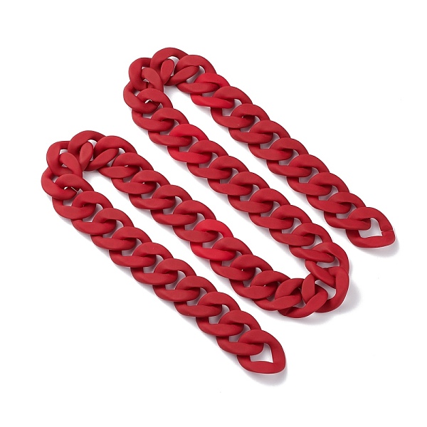 PandaHall Handmade Acrylic Curb Chain, for Purse Strap Handbag Link Chains Making, Red, 38.5x32.5x6.5mm, about 3.28Feet/strand(1m/strand)...
PandaHall Handmade Acrylic Curb Chain, for Purse Strap Handbag Link Chains Making, Red, 38.5x32.5x6.5mm, about 3.28Feet/strand(1m/strand)...