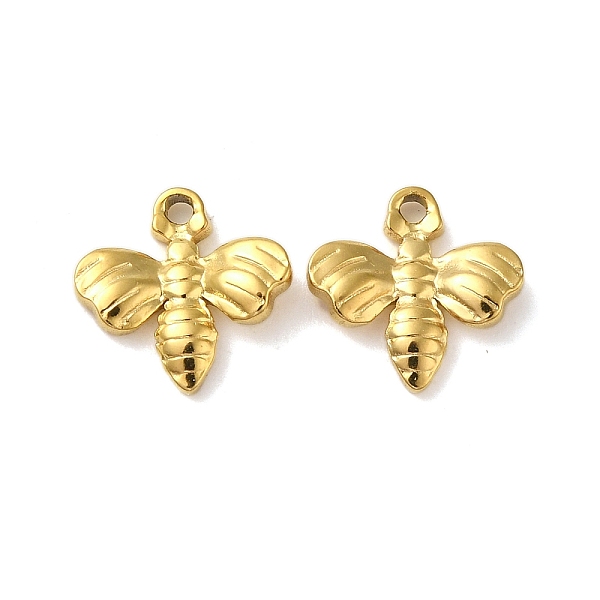 PandaHall Ion Plating(IP) 304 Stainless Steel Charms, Bee Charm, Real 18K Gold Plated, 10.8x10.8x2mm, Hole: 1.2mm 304 Stainless Steel Bees
PandaHall Ion Plating(IP) 304 Stainless Steel Charms, Bee Charm, Real 18K Gold Plated, 10.8x10.8x2mm, Hole: 1.2mm 304 Stainless Steel Bees