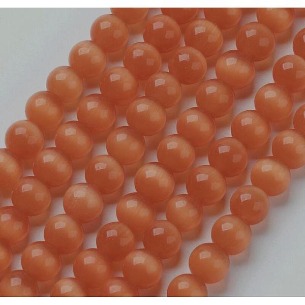 PandaHall Cat Eye Beads, Round, Orange Red, 6mm, Hole: 1mm, about 66pcs/strand, 14.5 inch/strand Glass Round Red
PandaHall Cat Eye Beads, Round, Orange Red, 6mm, Hole: 1mm, about 66pcs/strand, 14.5 inch/strand Glass Round Red