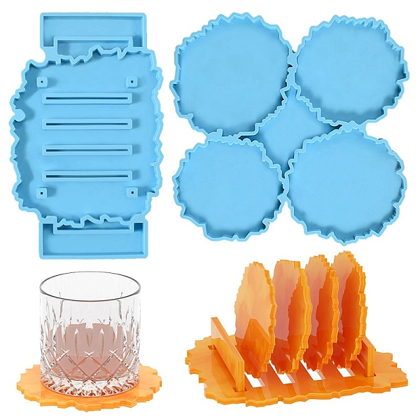 PandaHall DIY Irregularity Falt Round Coaster Silicone Molds, Resin Casting Coaster Molds, For UV Resin, Epoxy Resin Craft Making, Light Sky...
PandaHall DIY Irregularity Falt Round Coaster Silicone Molds, Resin Casting Coaster Molds, For UV Resin, Epoxy Resin Craft Making, Light Sky...