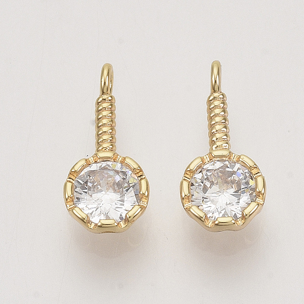 PandaHall Brass Cubic Zirconia Charms, Real 18K Gold Plated, Flat Round, Clear, Nickel Free, 13x6x3mm, Hole: 1.4mm Brass+Cubic Zirconia Flat...
PandaHall Brass Cubic Zirconia Charms, Real 18K Gold Plated, Flat Round, Clear, Nickel Free, 13x6x3mm, Hole: 1.4mm Brass+Cubic Zirconia Flat...