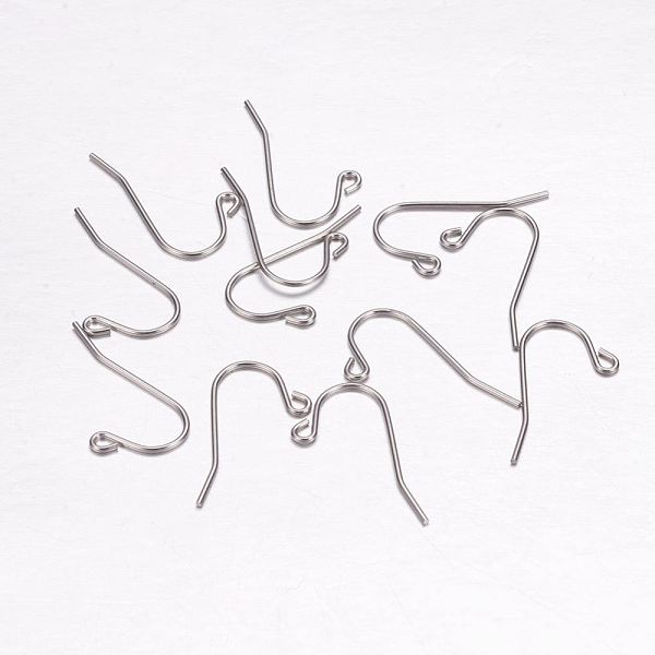PandaHall 304 Stainless Steel Earring Hooks, with Horizontal Loop, Stainless Steel Color, 21x11x0.7mm, Hole: 1mm, pin: 0.7mm 304 Stainless...
PandaHall 304 Stainless Steel Earring Hooks, with Horizontal Loop, Stainless Steel Color, 21x11x0.7mm, Hole: 1mm, pin: 0.7mm 304 Stainless...