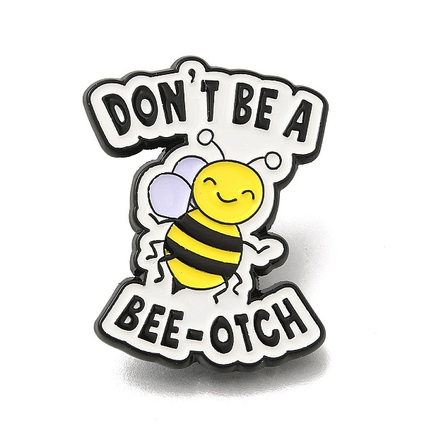PandaHall Animal Safety Don't be a bee-otch Enamel Pins, Black Alloy Badge for Suit Shirt Collar, Men/Women, Bees, 30.5x24.5x1.5mm...
PandaHall Animal Safety Don't be a bee-otch Enamel Pins, Black Alloy Badge for Suit Shirt Collar, Men/Women, Bees, 30.5x24.5x1.5mm...
