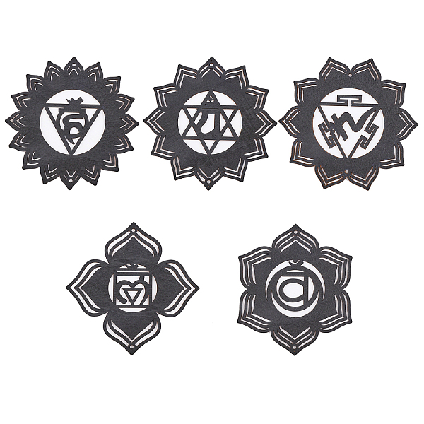 PandaHall CHGCRAFT 5Styles 5.6-5.9Inch Flower Hollowed Out Wooden Bohemian Meditation Energy Symbol Pendants with Rope for Cup Mats Yoga..., Black
PandaHall CHGCRAFT 5Styles 5.6-5.9Inch Flower Hollowed Out Wooden Bohemian Meditation Energy Symbol Pendants with Rope for Cup Mats Yoga..., Black