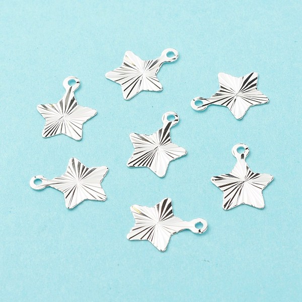 PandaHall Brass Charms, Long-Lasting Plated, Cadmium Free & Lead Free, Star, 925 Sterling Silver Plated, 12.5x10x0.2mm, Hole: 1.2mm Brass...
PandaHall Brass Charms, Long-Lasting Plated, Cadmium Free & Lead Free, Star, 925 Sterling Silver Plated, 12.5x10x0.2mm, Hole: 1.2mm Brass...
