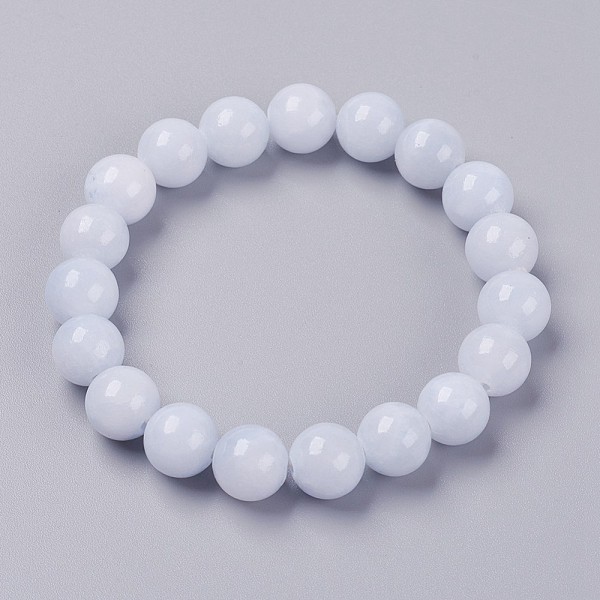 PandaHall Natural Yellow Jade Beaded Stretch Bracelet, Dyed, Round, Lavender, 2 inch(5cm), Beads: 6mm Jade Purple
PandaHall Natural Yellow Jade Beaded Stretch Bracelet, Dyed, Round, Lavender, 2 inch(5cm), Beads: 6mm Jade Purple