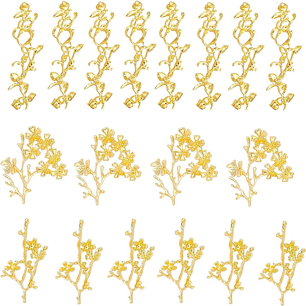 PandaHall BENECREAT 24Pcs 3 Style Electroplated Alloy Rhinestone Settings, Branch with Flower, Real 18K Gold Plated, Real 18K Gold Plated...
PandaHall BENECREAT 24Pcs 3 Style Electroplated Alloy Rhinestone Settings, Branch with Flower, Real 18K Gold Plated, Real 18K Gold Plated...