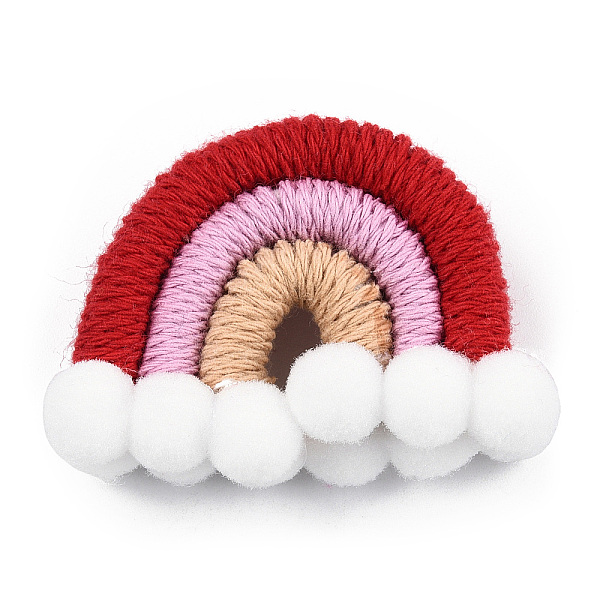 PandaHall Polycotton(Polyester Cotton) Woven Rainbow Wall Hanging, Macrame Woven Rainbow with Pompom, Red, 35~37x48~52x16~17.5mm Polycotton...
PandaHall Polycotton(Polyester Cotton) Woven Rainbow Wall Hanging, Macrame Woven Rainbow with Pompom, Red, 35~37x48~52x16~17.5mm Polycotton...