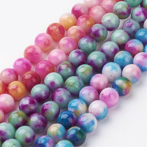 PandaHall Jade Beads Strands, Natural White Jade, Dyed, Round, Mixed Color, 8mm, Hole: 1mm, about 51pcs/strand, 15.7 inch White Jade Round..., Multicolor
PandaHall Jade Beads Strands, Natural White Jade, Dyed, Round, Mixed Color, 8mm, Hole: 1mm, about 51pcs/strand, 15.7 inch White Jade Round..., Multicolor
