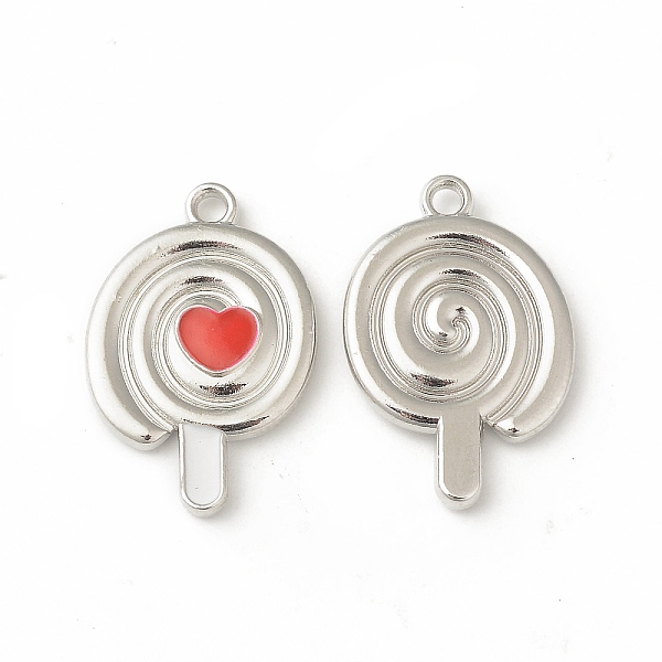 PandaHall Alloy Enamel Charms, Lollipop with Heart Charm, Platinum, 19.5x13x3mm, Hole: 1.5mm Alloy+Enamel Others Red
PandaHall Alloy Enamel Charms, Lollipop with Heart Charm, Platinum, 19.5x13x3mm, Hole: 1.5mm Alloy+Enamel Others Red