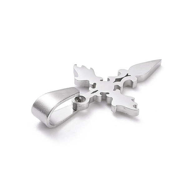 PandaHall 304 Stainless Steel Pendants, Laser Cut, Cross, Stainless Steel Color, 20x15.5x1.5mm, Hole: 3.5x7mm 304 Stainless Steel Cross
PandaHall 304 Stainless Steel Pendants, Laser Cut, Cross, Stainless Steel Color, 20x15.5x1.5mm, Hole: 3.5x7mm 304 Stainless Steel Cross