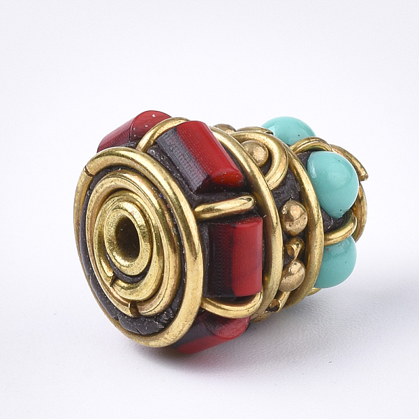 PandaHall Handmade Indonesia Beads, with Brass Findings, Cone, Red, 15x12.5~13mm, Hole: 2mm Polymer Clay Cone Red
PandaHall Handmade Indonesia Beads, with Brass Findings, Cone, Red, 15x12.5~13mm, Hole: 2mm Polymer Clay Cone Red
