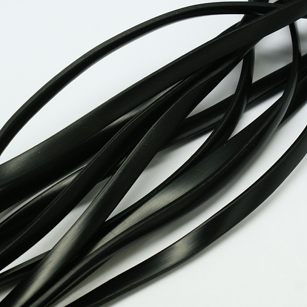 PandaHall Synthetic Rubber Beading Cord, Flat, Solid, Black, 10x2mm, about 1.09 yards(1m)/strand PVC Black
PandaHall Synthetic Rubber Beading Cord, Flat, Solid, Black, 10x2mm, about 1.09 yards(1m)/strand PVC Black