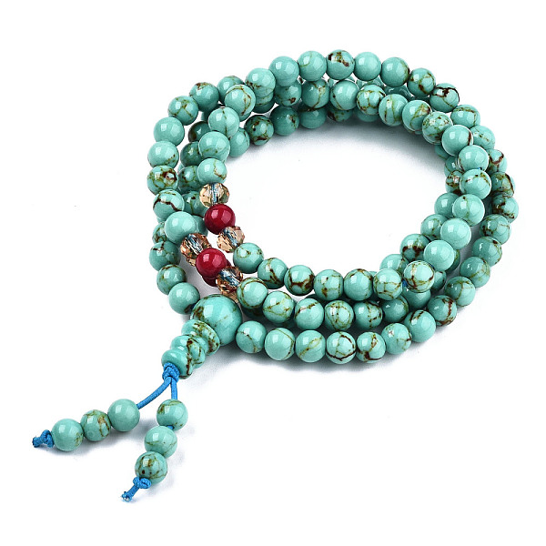 PandaHall 4-Loop Wrap Buddha Meditation Yellow Jade Beaded Bracelets, Buddhist Necklaces, Aquamarine, 720x6mm, 108pcs/strand, about 28.3..., Green
PandaHall 4-Loop Wrap Buddha Meditation Yellow Jade Beaded Bracelets, Buddhist Necklaces, Aquamarine, 720x6mm, 108pcs/strand, about 28.3..., Green