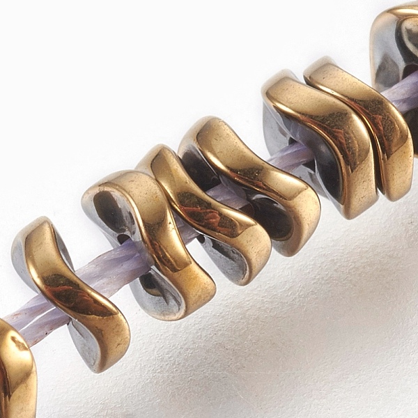 PandaHall Electroplated Non-magnetic Synthetic Hematite Bead Strand, Wavy Disc, Golden Plated, 4x1.5mm, Hole: 0.8mm, about 394pcs/strand...
PandaHall Electroplated Non-magnetic Synthetic Hematite Bead Strand, Wavy Disc, Golden Plated, 4x1.5mm, Hole: 0.8mm, about 394pcs/strand...