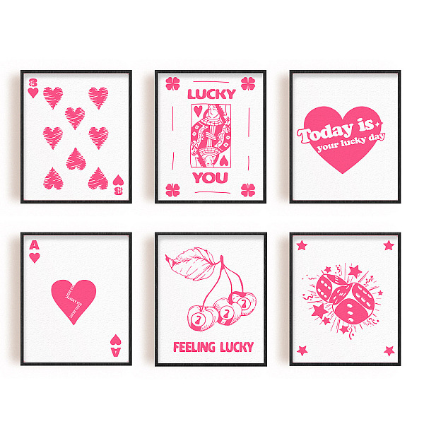 PandaHall Chemical Fiber Oil Canvas Hanging Painting, Home Wall Decoration, Rectangle, Playing Card Pattern, 250x200mm, 6 style, 1pc/style...
PandaHall Chemical Fiber Oil Canvas Hanging Painting, Home Wall Decoration, Rectangle, Playing Card Pattern, 250x200mm, 6 style, 1pc/style...