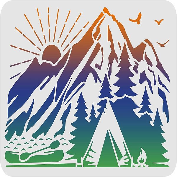 PandaHall FINGERINSPIRE Camp Stencils 29.7x21cm Plastic Mountains View Tent Boat Pine Tree Drawing Painting Stencils River Sun Pattern...
PandaHall FINGERINSPIRE Camp Stencils 29.7x21cm Plastic Mountains View Tent Boat Pine Tree Drawing Painting Stencils River Sun Pattern...