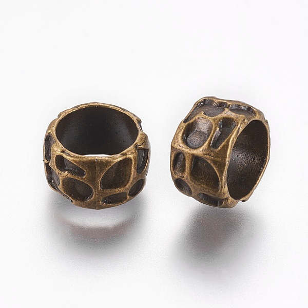 PandaHall Rondelle Tibetan Style Alloy Beads, Lead Free & Nickel Free & Cadmium Free, Large Hole Beads, Antique Bronze, 13x8mm, Hole: 10mm....
PandaHall Rondelle Tibetan Style Alloy Beads, Lead Free & Nickel Free & Cadmium Free, Large Hole Beads, Antique Bronze, 13x8mm, Hole: 10mm....