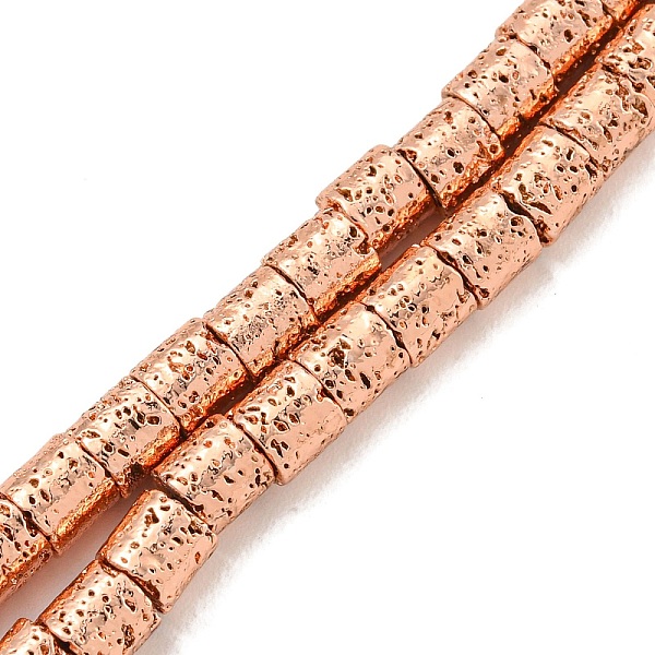 PandaHall Electroplated Natural Lava Rock Beads Strands, Cloumn, Rose Gold Plated, 4x4mm, Hole: 1.2mm, about 99pcs/strand, 15.91''(40.4cm)...
PandaHall Electroplated Natural Lava Rock Beads Strands, Cloumn, Rose Gold Plated, 4x4mm, Hole: 1.2mm, about 99pcs/strand, 15.91''(40.4cm)...