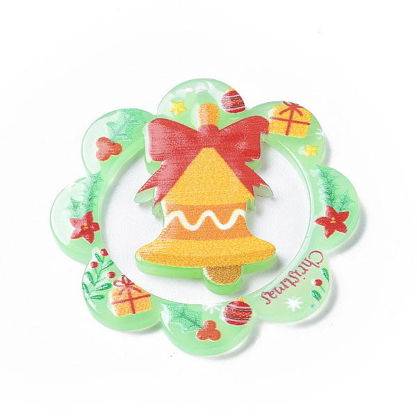 PandaHall Christmas Acrylic Pendants, Flower Charm, Christmas Bell, 37.5x37.5x2.5mm, Hole: 1mm Acrylic Christmas Bell
PandaHall Christmas Acrylic Pendants, Flower Charm, Christmas Bell, 37.5x37.5x2.5mm, Hole: 1mm Acrylic Christmas Bell