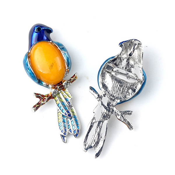 PandaHall Parrot Natural Topaz Jade Brooch Pin for Women, 68x28mm Topaz Jade Parrot
PandaHall Parrot Natural Topaz Jade Brooch Pin for Women, 68x28mm Topaz Jade Parrot