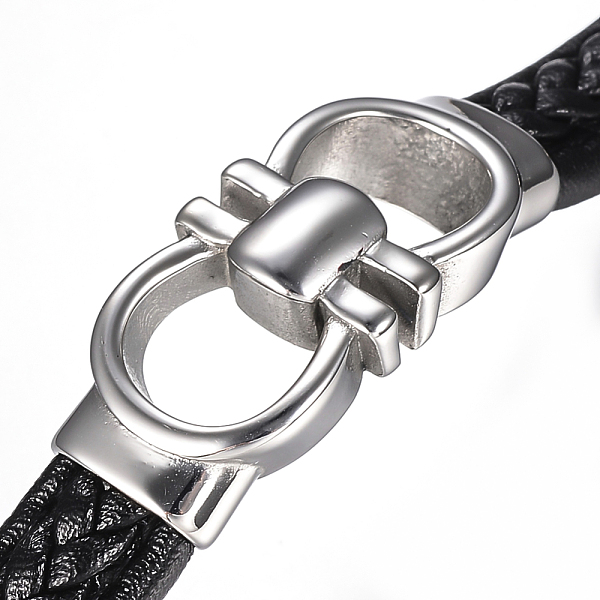 PandaHall Men's Braided Leather Cord Bracelets, with 304 Stainless Steel Findings and Magnetic Clasps, Black, 8-5/8 inch(220mm) Leather...
PandaHall Men's Braided Leather Cord Bracelets, with 304 Stainless Steel Findings and Magnetic Clasps, Black, 8-5/8 inch(220mm) Leather...