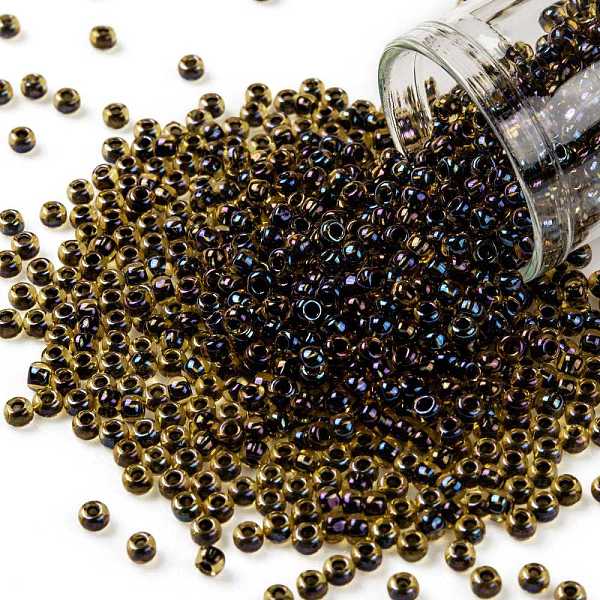 PandaHall TOHO Round Seed Beads, Japanese Seed Beads, (245) Inside Color AB Jonquil/Jet Lined, 8/0, 3mm, Hole: 1mm, about 10000pcs/pound...
PandaHall TOHO Round Seed Beads, Japanese Seed Beads, (245) Inside Color AB Jonquil/Jet Lined, 8/0, 3mm, Hole: 1mm, about 10000pcs/pound...