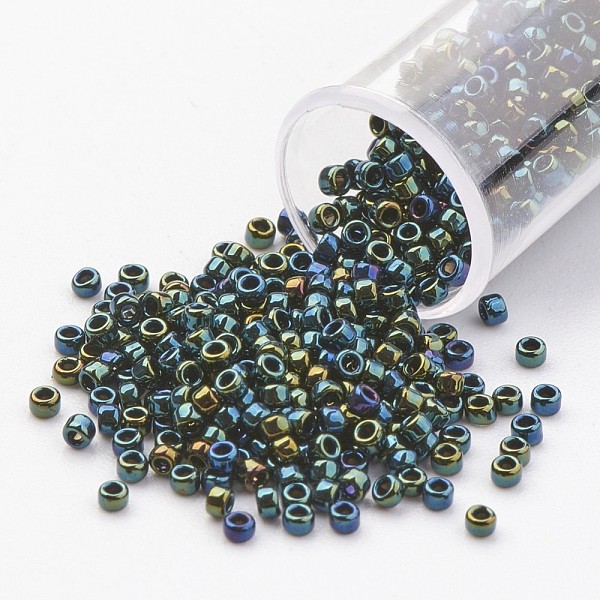 PandaHall TOHO Japan Seed Beads, 15/0 Import Opaque Glass Round Hole Rocailles, Green, 1.5x1mm, Hole: 0.5mm Glass Green
PandaHall TOHO Japan Seed Beads, 15/0 Import Opaque Glass Round Hole Rocailles, Green, 1.5x1mm, Hole: 0.5mm Glass Green