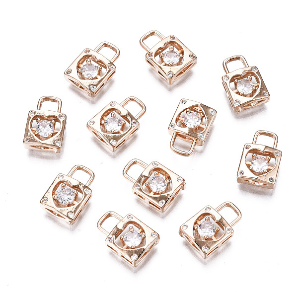 PandaHall Brass Micro Pave Clear Cubic Zirconia Charms, Long-Lasting Plated, Cadmium Free & Lead Free, Lock with Heart, Light Gold...
PandaHall Brass Micro Pave Clear Cubic Zirconia Charms, Long-Lasting Plated, Cadmium Free & Lead Free, Lock with Heart, Light Gold...
