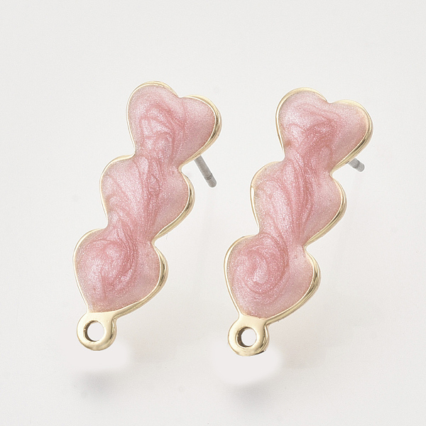 PandaHall Iron Enamel Stud Earring Findings, with Raw(Unplated) Pin and Loop, Heart, Light Gold, Light Coral, 22x8x2mm, Hole: 1.4mm, Pin..., Red
PandaHall Iron Enamel Stud Earring Findings, with Raw(Unplated) Pin and Loop, Heart, Light Gold, Light Coral, 22x8x2mm, Hole: 1.4mm, Pin..., Red