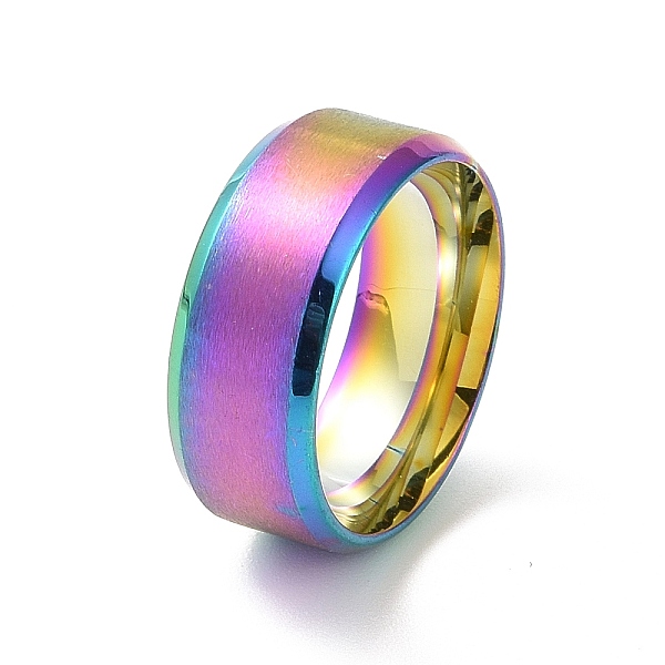 PandaHall 201 Stainless Steel Plain Band Rings for Women, Rainbow Color, Inner Diameter: 17mm 201 Stainless Steel
PandaHall 201 Stainless Steel Plain Band Rings for Women, Rainbow Color, Inner Diameter: 17mm 201 Stainless Steel