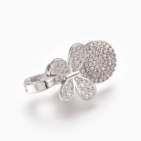 PandaHall Brass Micro Pave Cubic Zirconia Magnetic Clasps, Flat Round and Butterfly, Clear, Real Platinum Plated, 27.5x16x10.5mm, Hole...
PandaHall Brass Micro Pave Cubic Zirconia Magnetic Clasps, Flat Round and Butterfly, Clear, Real Platinum Plated, 27.5x16x10.5mm, Hole...