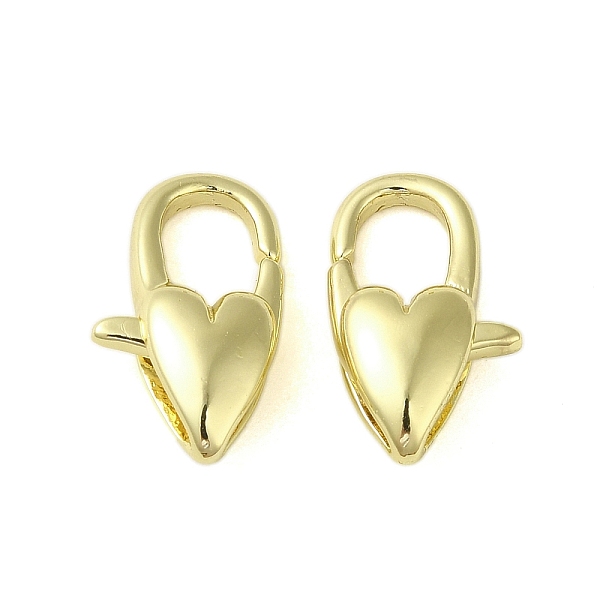 PandaHall Brass Lobster Claw Clasps, Heart, Golden, 16x9x5mm, Hole: 4mm Brass Heart
PandaHall Brass Lobster Claw Clasps, Heart, Golden, 16x9x5mm, Hole: 4mm Brass Heart