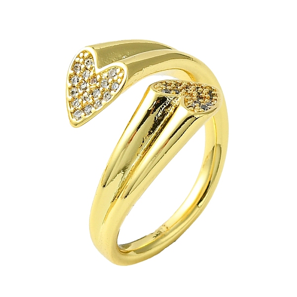 PandaHall Brass Micro Pave Cubic Zirconia Open Cuff Ring, Heart, Real 16K Gold Plated, US Size 9(18.9mm) Brass+Cubic Zirconia Heart Clear
PandaHall Brass Micro Pave Cubic Zirconia Open Cuff Ring, Heart, Real 16K Gold Plated, US Size 9(18.9mm) Brass+Cubic Zirconia Heart Clear