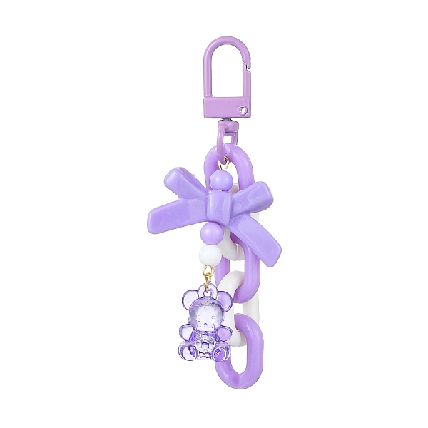 PandaHall Bowknot & Bear Acrylic Pendant Decorations, with Alloy Swivel Snap Hooks Clasps, for Bag Ornaments, Lilac, 89mm, Pendants..., Purple
PandaHall Bowknot & Bear Acrylic Pendant Decorations, with Alloy Swivel Snap Hooks Clasps, for Bag Ornaments, Lilac, 89mm, Pendants..., Purple