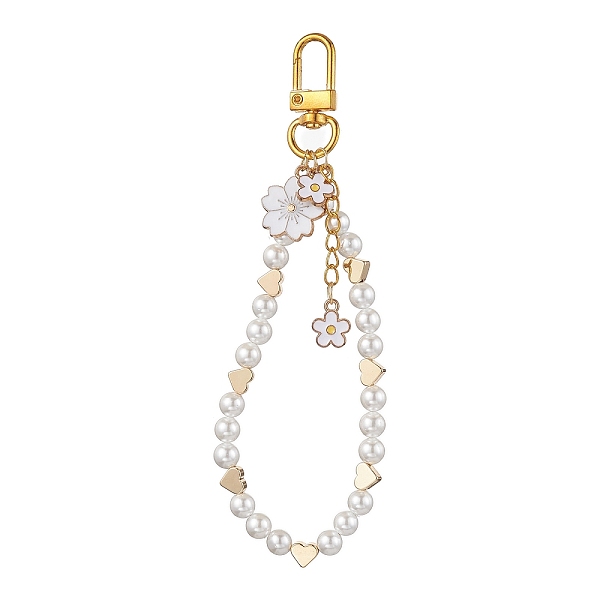 PandaHall Shell Pearl Beads Strap & Flower Alloy Enamel Pendant Decorations, Swivel Clasps for Backpack Key Chain Ornaments, Golden, 138mm...
PandaHall Shell Pearl Beads Strap & Flower Alloy Enamel Pendant Decorations, Swivel Clasps for Backpack Key Chain Ornaments, Golden, 138mm...