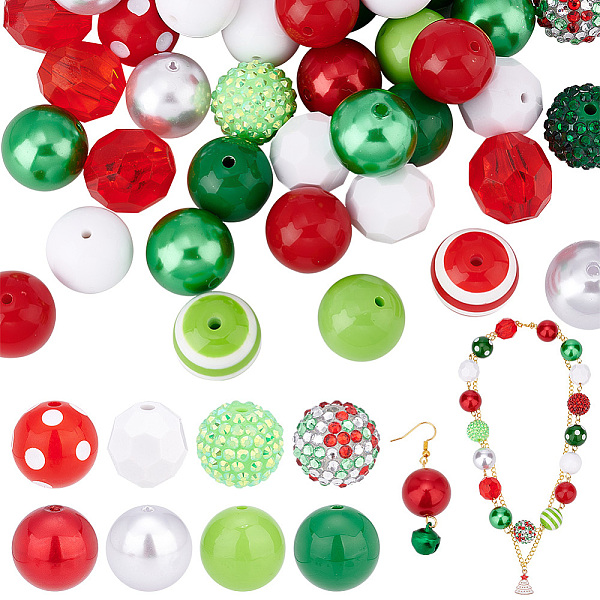 PandaHall 1 Set Mixed Style Acrylic and Resin Beads, Round, Red, 17.5~20x18~20mm, Hole: 2.5~3.5mm, 50pcs/set Acrylic Round Red
PandaHall 1 Set Mixed Style Acrylic and Resin Beads, Round, Red, 17.5~20x18~20mm, Hole: 2.5~3.5mm, 50pcs/set Acrylic Round Red