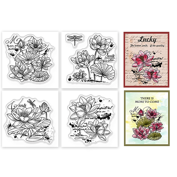 PandaHall 4Pcs 4 Styles PVC Stamp, for DIY Scrapbooking, July Lotus, 55x55mm, 1pc/style Plastic July Lotus
PandaHall 4Pcs 4 Styles PVC Stamp, for DIY Scrapbooking, July Lotus, 55x55mm, 1pc/style Plastic July Lotus
