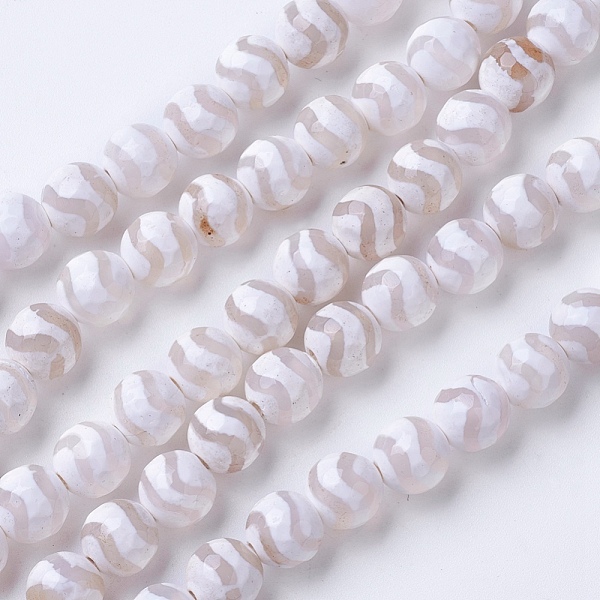 PandaHall Natural Grade A Agate Beads Strands, Dyed & Heated, Round, Faceted, White, 8mm, Hole: 1.2mm, about 48pcs/strand, 15.1 inch(38.5cm)...
PandaHall Natural Grade A Agate Beads Strands, Dyed & Heated, Round, Faceted, White, 8mm, Hole: 1.2mm, about 48pcs/strand, 15.1 inch(38.5cm)...