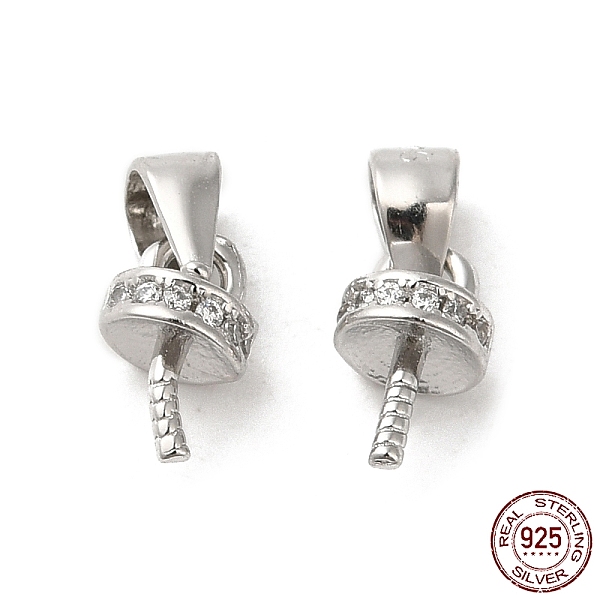 PandaHall Rhodium Plated 925 Sterling Silver Cup Peg Bails, For Half Drilled Beads, with S925 Stamp, Real Platinum Plated, 11mm, Hole: 3x3mm...
PandaHall Rhodium Plated 925 Sterling Silver Cup Peg Bails, For Half Drilled Beads, with S925 Stamp, Real Platinum Plated, 11mm, Hole: 3x3mm...