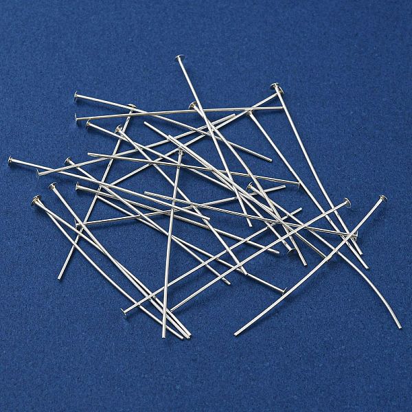 PandaHall 925 Sterling Silver Flat Head Pins, Silver, 35x0.5mm, Head: 2mm, about 270pcs/20g Sterling Silver
PandaHall 925 Sterling Silver Flat Head Pins, Silver, 35x0.5mm, Head: 2mm, about 270pcs/20g Sterling Silver