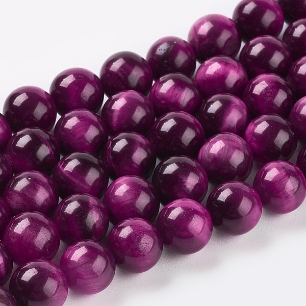 PandaHall Natural Magenta Tiger Eye Beads Strands, Round, Dyed & Heated, 8mm, Hole: 1mm about 24pcs/strand, 8 inch Tiger Eye Round
PandaHall Natural Magenta Tiger Eye Beads Strands, Round, Dyed & Heated, 8mm, Hole: 1mm about 24pcs/strand, 8 inch Tiger Eye Round