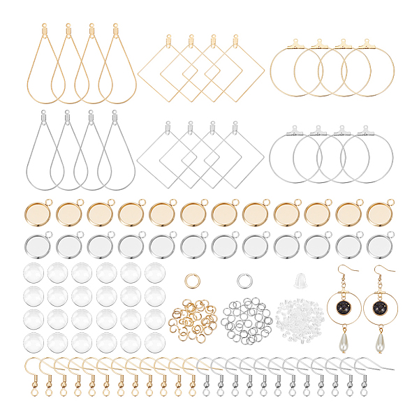 PandaHall Unicraftale DIY Blank Dome Earring Jerwelry Kit, Including Teardrop & Rhombus & Ring 304 Stainless Steel Charms & Earring Hooks...
PandaHall Unicraftale DIY Blank Dome Earring Jerwelry Kit, Including Teardrop & Rhombus & Ring 304 Stainless Steel Charms & Earring Hooks...