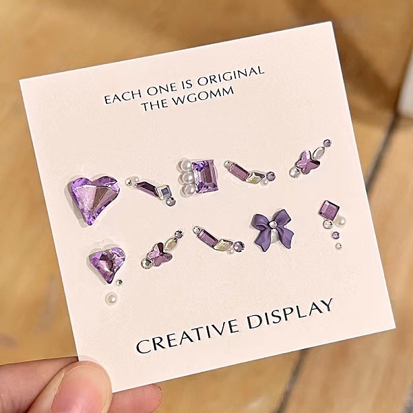 PandaHall Nail Art Decoration Accessories Kits, including Glass Rhinestone Cabochons, Iron Findings, Acryic Cabochons, Medium Purple...
PandaHall Nail Art Decoration Accessories Kits, including Glass Rhinestone Cabochons, Iron Findings, Acryic Cabochons, Medium Purple...