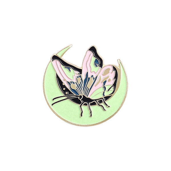 PandaHall Glow in the Dark Luminous Moth Enamel Pin, Golden Alloy Badge for Backpack Clothes, Pale Green, 28x30.5mm Alloy+Enamel
PandaHall Glow in the Dark Luminous Moth Enamel Pin, Golden Alloy Badge for Backpack Clothes, Pale Green, 28x30.5mm Alloy+Enamel