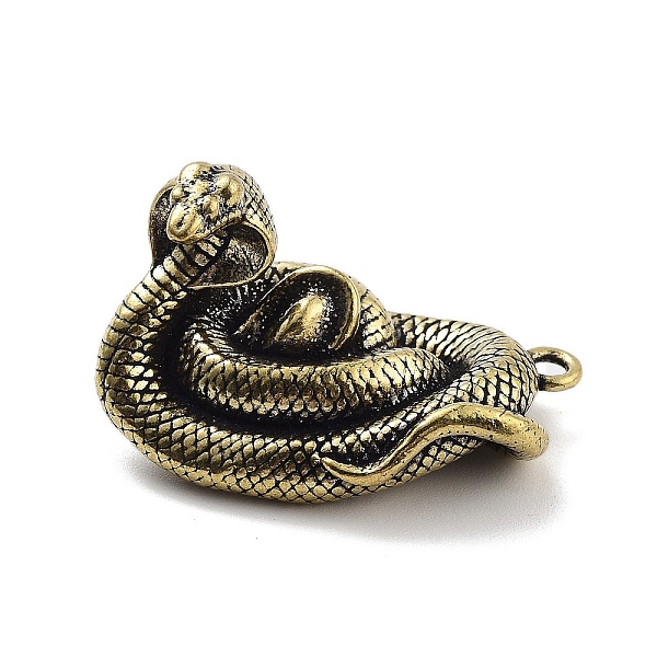 PandaHall Brass Pendants, Snake, Antique Bronze, 34.5x21.5x20.5mm, Hole: 2.5mm Brass Snake
PandaHall Brass Pendants, Snake, Antique Bronze, 34.5x21.5x20.5mm, Hole: 2.5mm Brass Snake