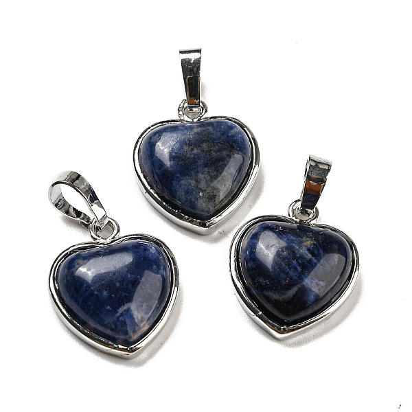 PandaHall Natural Sodalite Pendants, Heart Charms with Platinum Plated Brass Snap on Bails, 20.5x17.5x7mm, Hole: 4x8mm Sodalite Heart
PandaHall Natural Sodalite Pendants, Heart Charms with Platinum Plated Brass Snap on Bails, 20.5x17.5x7mm, Hole: 4x8mm Sodalite Heart